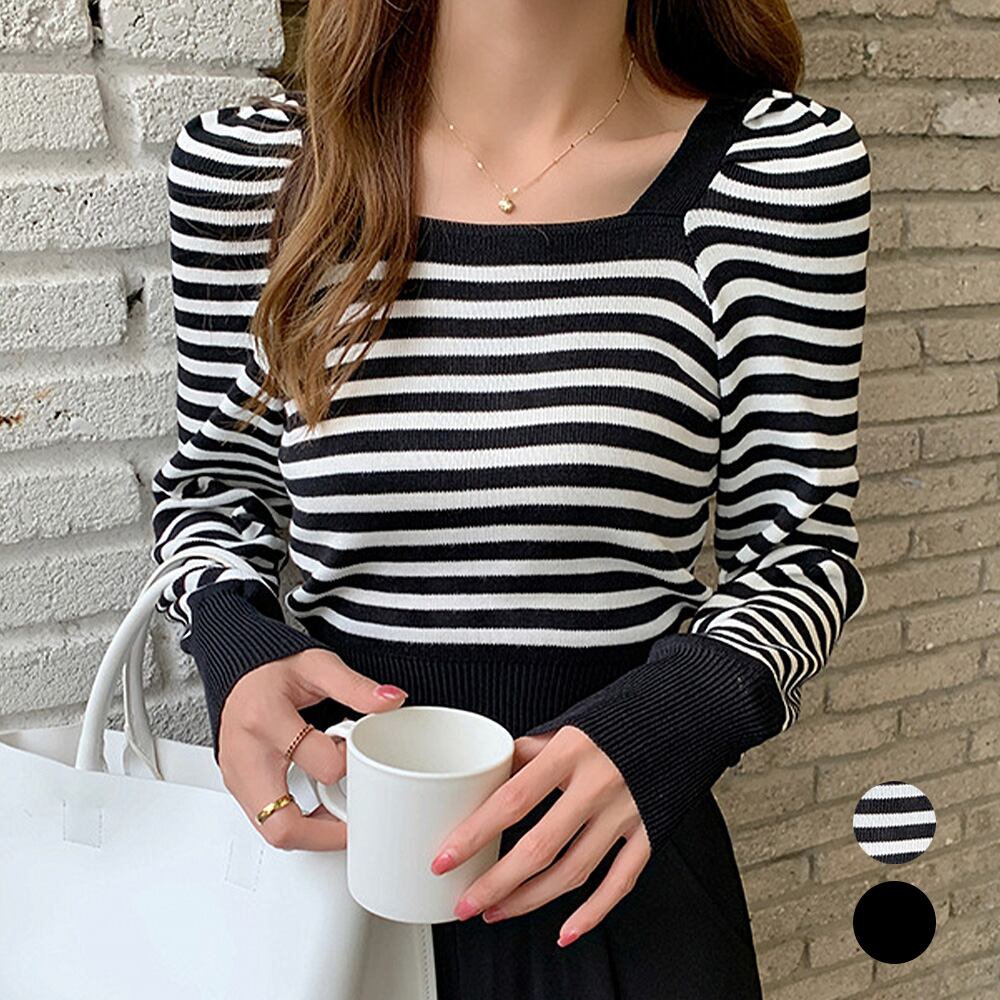 ニットトップス レディース 長袖 新作