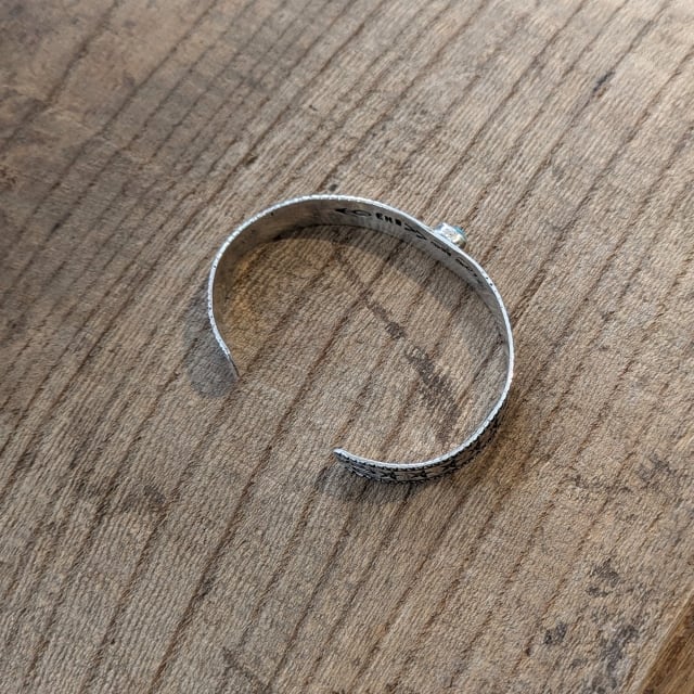 Ericka Nicolas Begay シルバー×ストーンバングル Silver × Stone