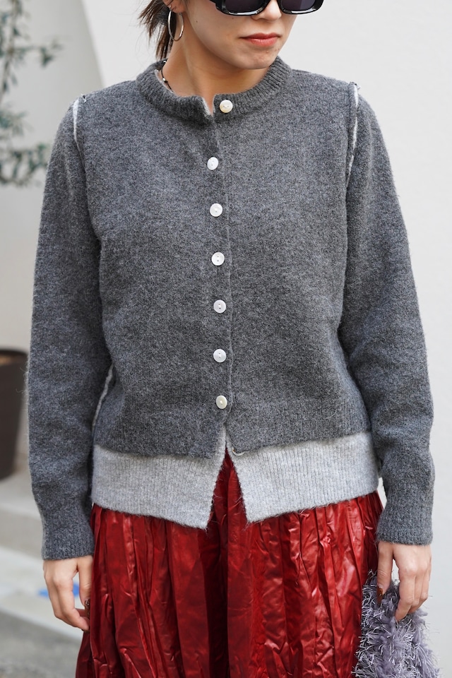 FAKE LAYERED CARDIGAN 2