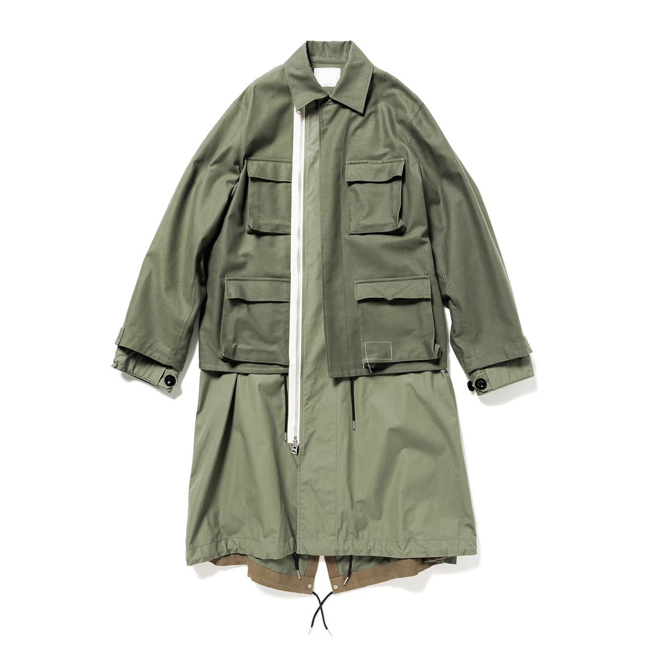 Cotton Back Satin Coat / COAT / COTTON. BACK SATIN. SACAI | WTAPS