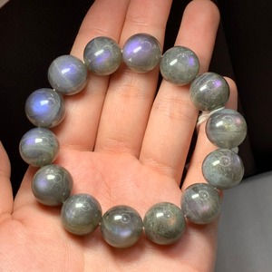 希少大玉✩グラデーション風シラーラブラドライトブレスレット