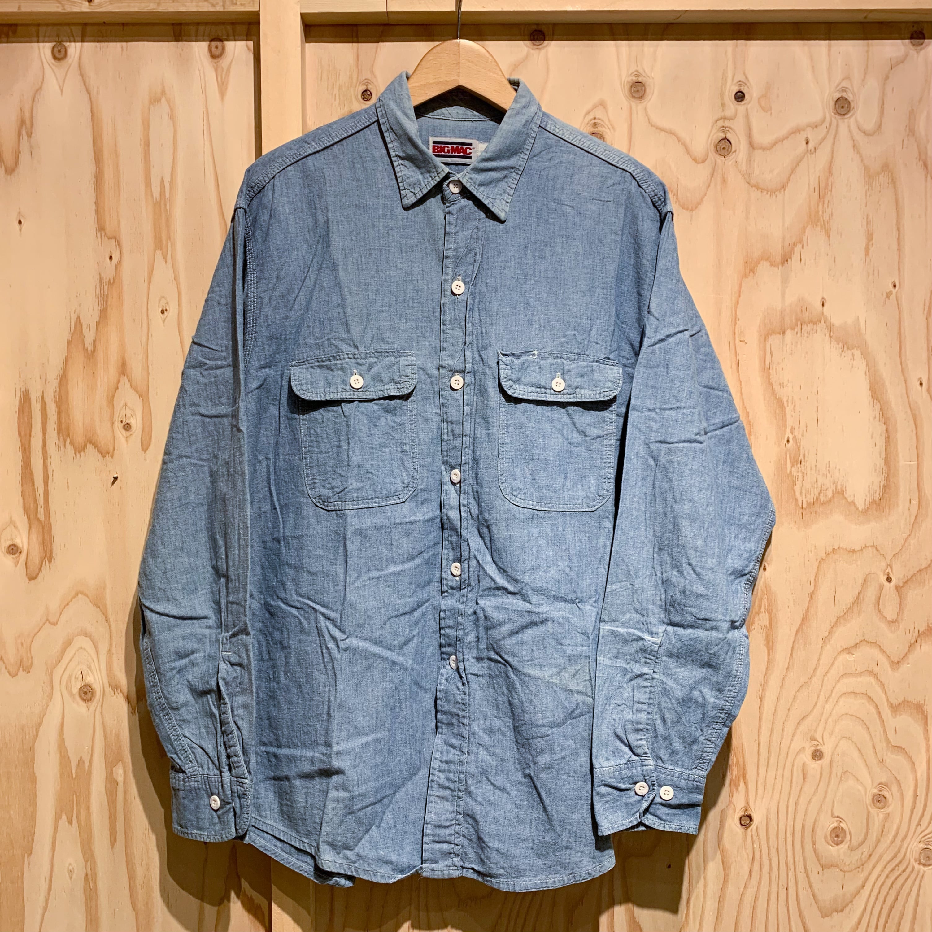 80's BIG MAC Chambray Shirt / jc penny ペニーズ ビッグマック ...