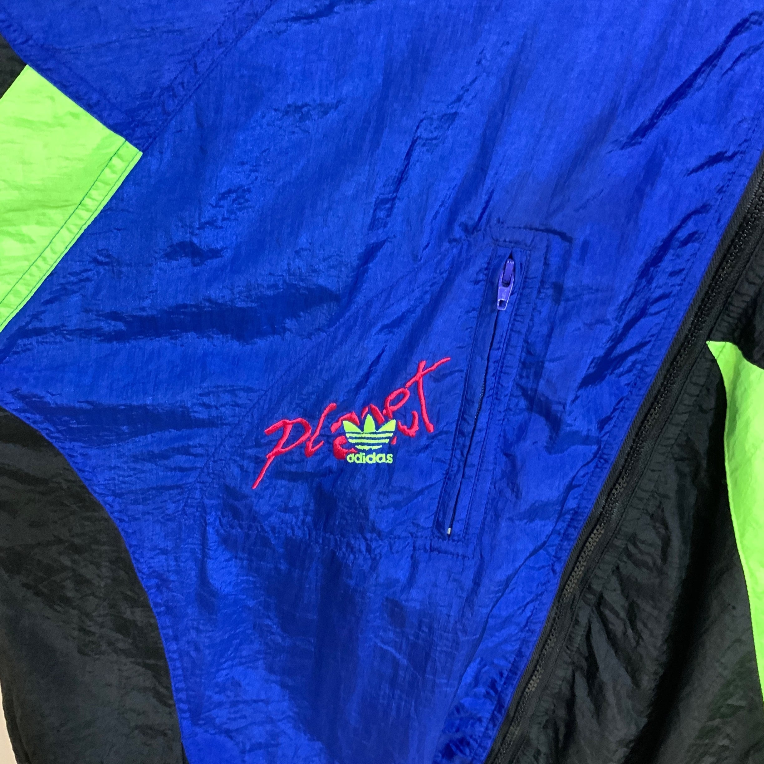 人気商品!! 希少 90's adidas クレイジーカラー オーバーシルエット