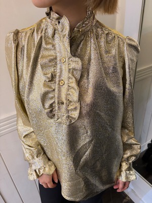 STELLA McCARTNEY / vintage gold frill design tops. (O)
