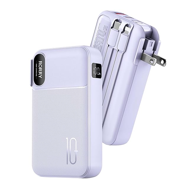 Magsafe対応モバイルバッテリー 16800mAh 大容量【ケーブル内蔵・4台
