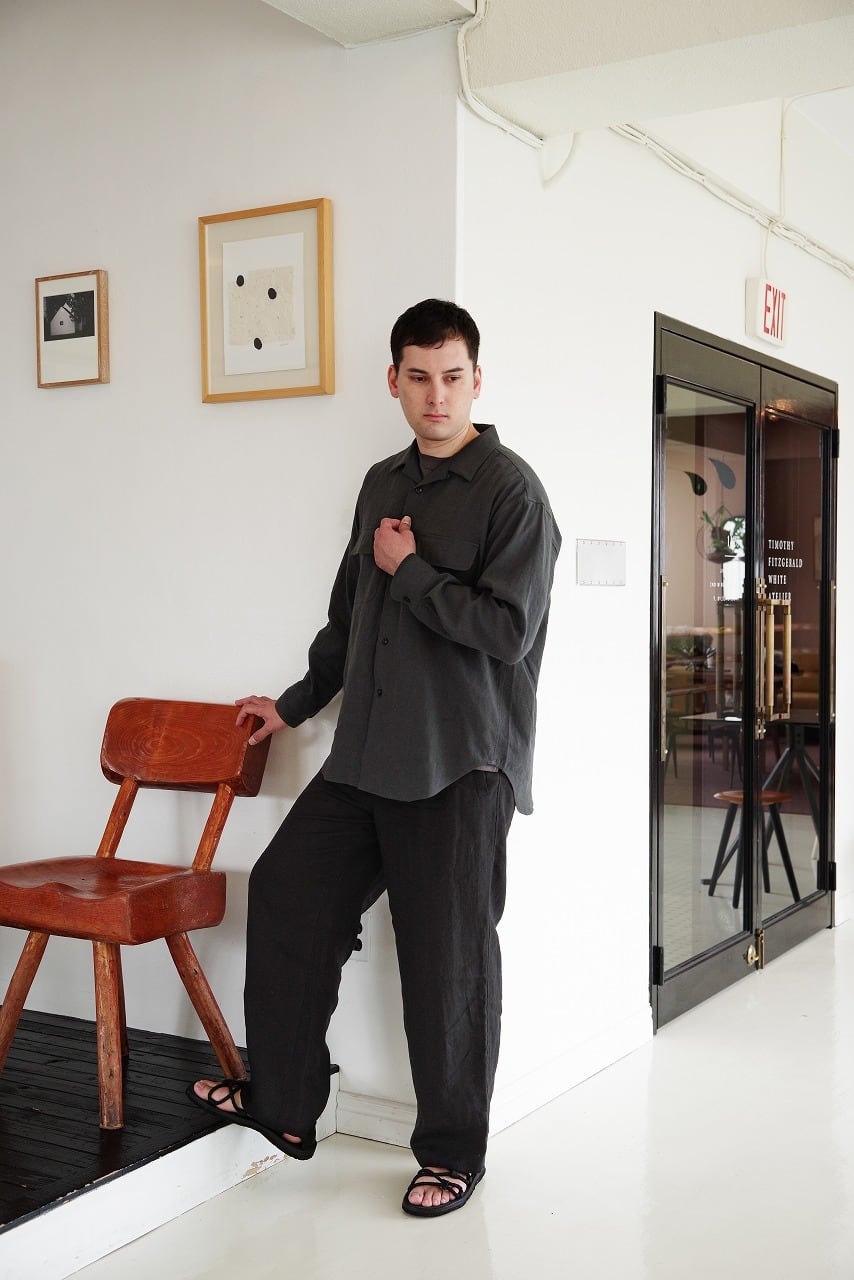 Belgium Linen High-Density Wide Pants