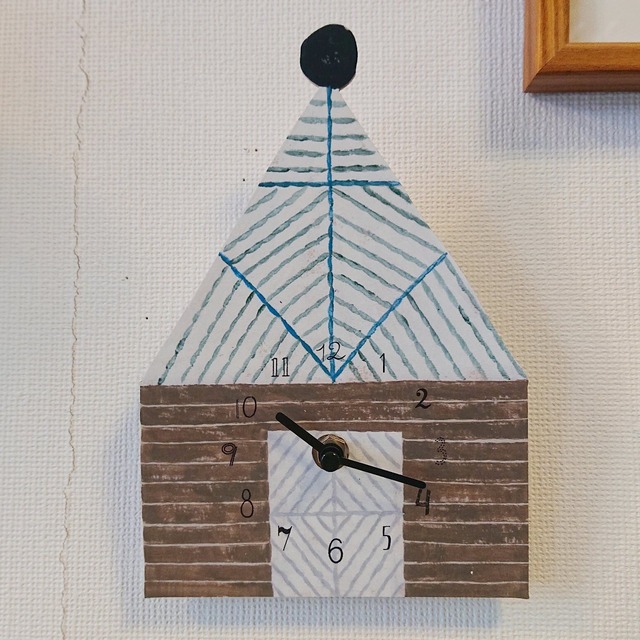 【松尾ミユキ】Matsuo　Miyuki　Diecut　clock／House