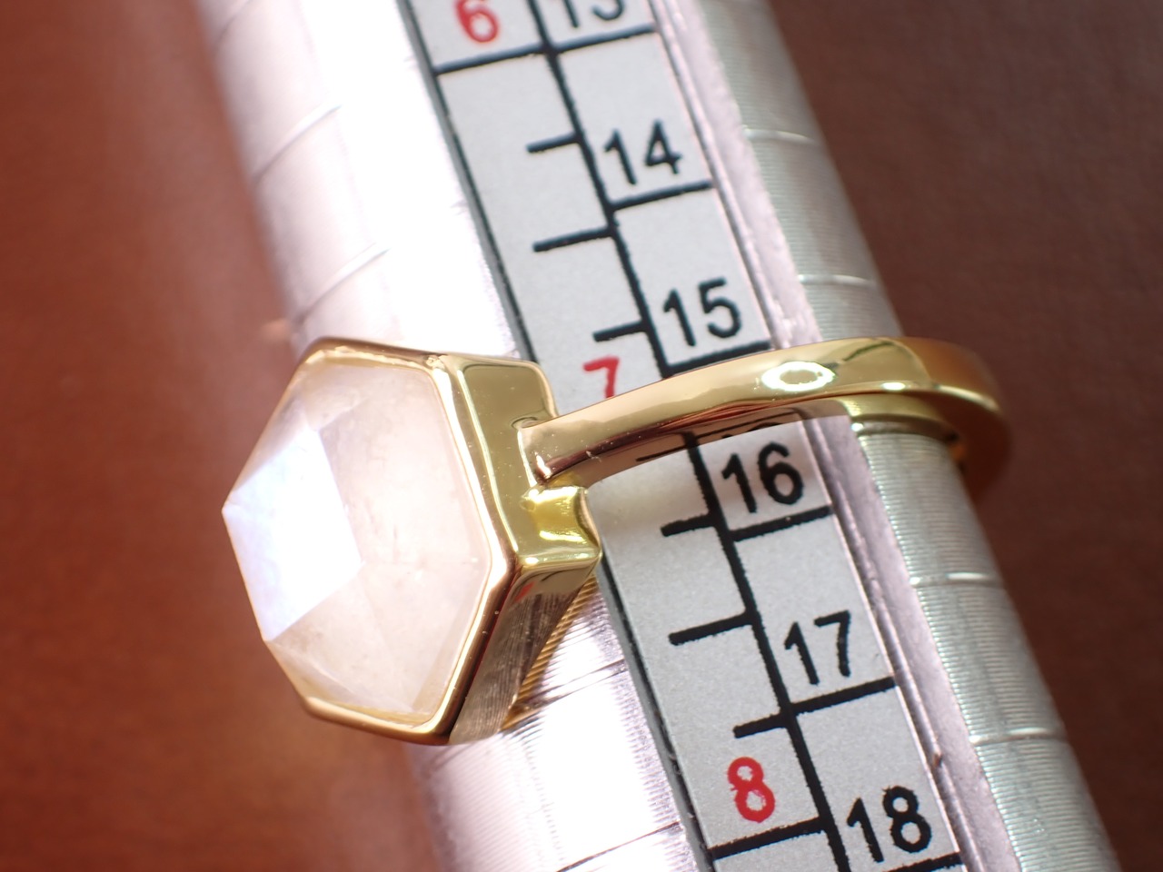 【サイズフリー】Sv925　ムーンストーンリング　[D1-73]