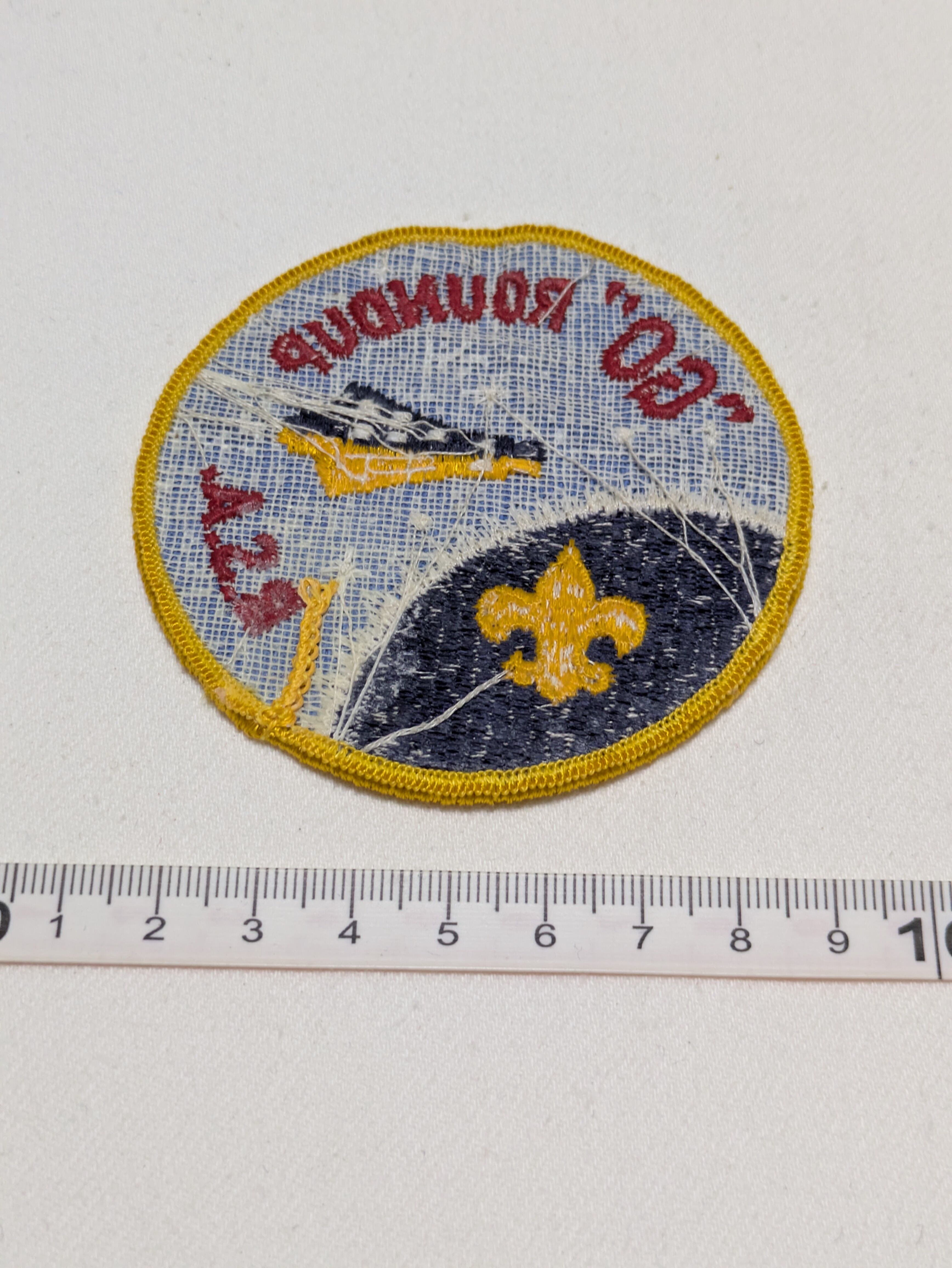60年代 BSA ボーイスカウト GO ROUNDUP 宇宙船 ワッペン | AX ARCHIVES