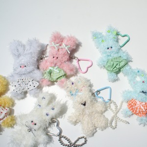 silver heart rabbit【モールドール／うさぎ】| fuwafuwa friends