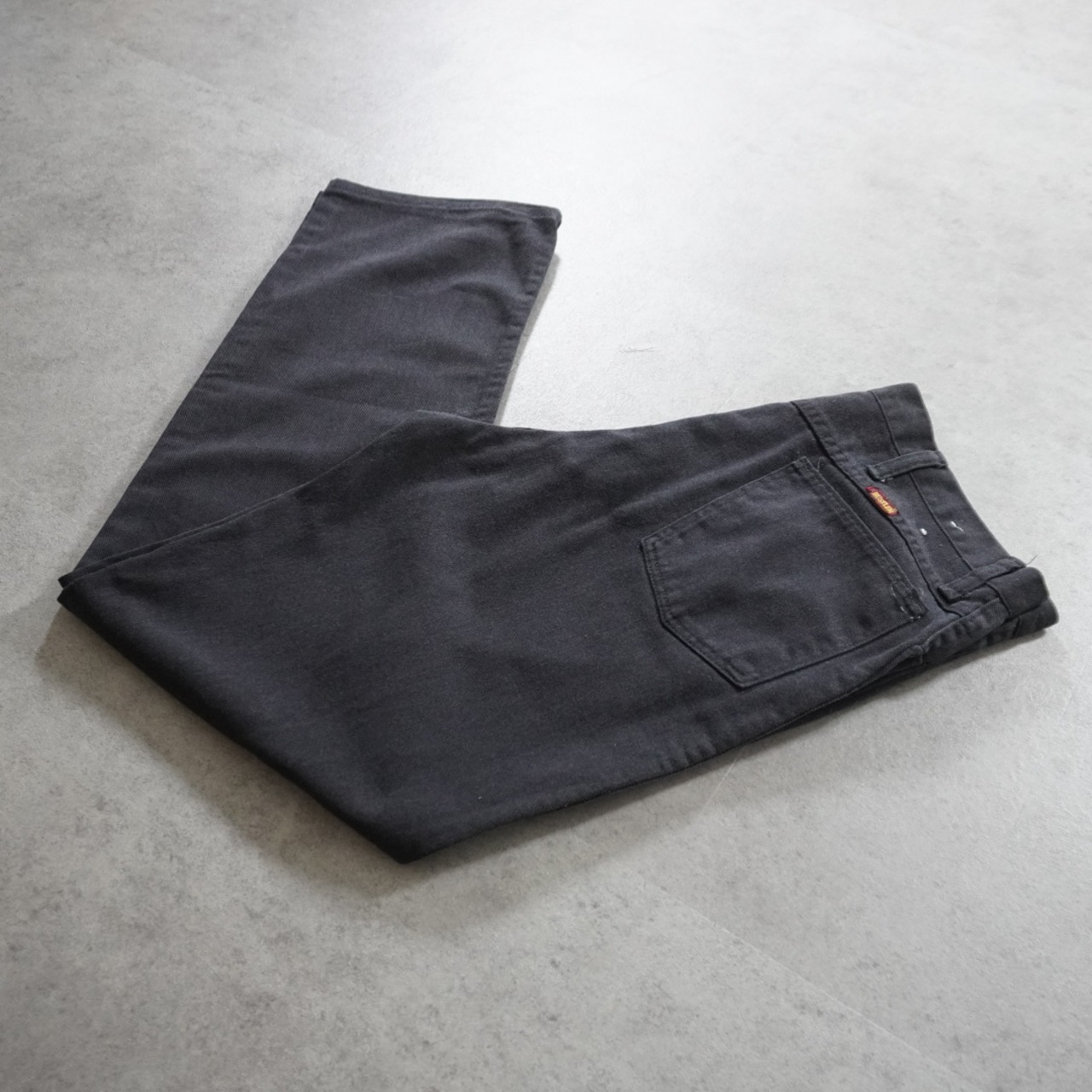 90s RUSTLER black denim "made in USA" W36L32 古着 - 1