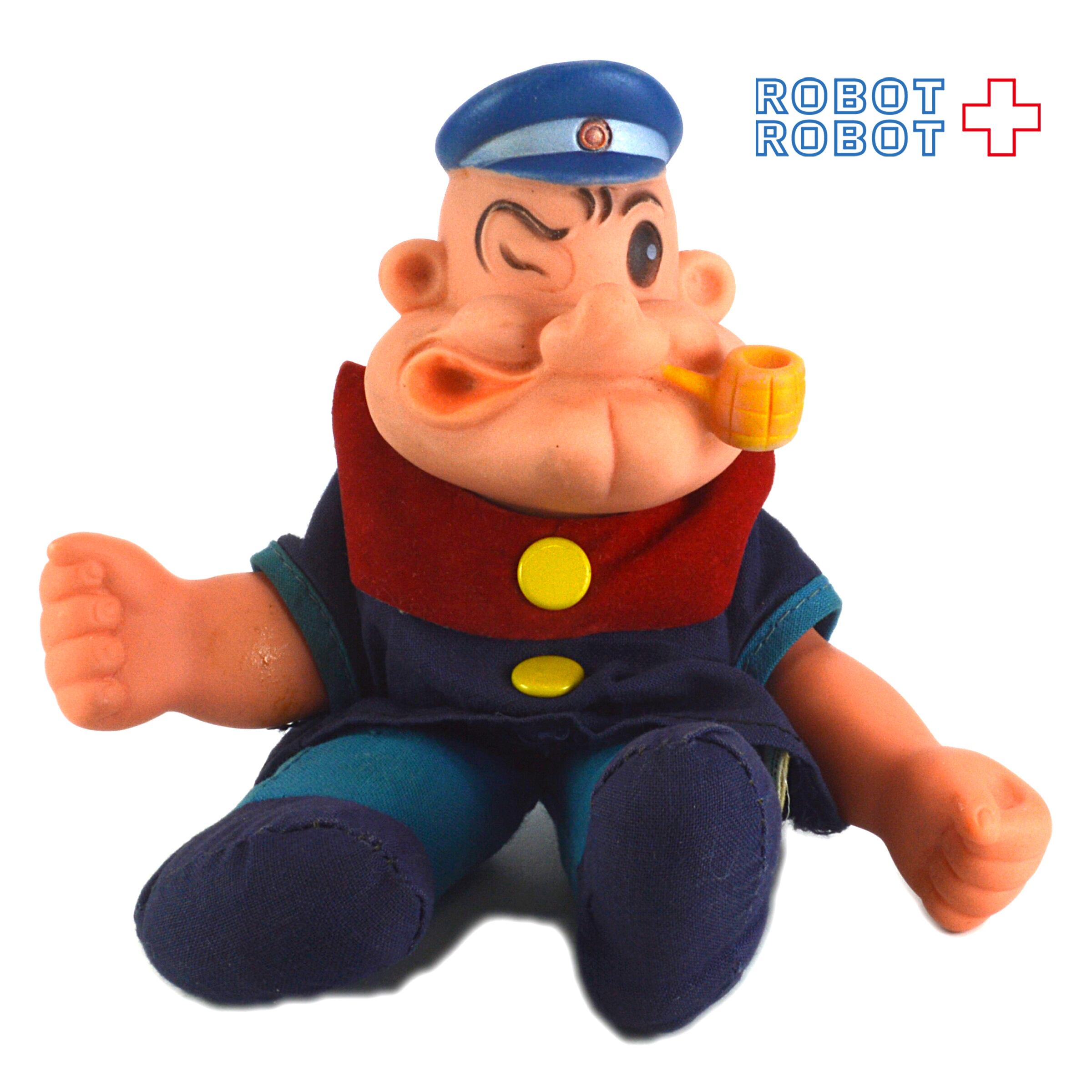 昭和レトロ　ポパイ　大きい　ぬいぐるみ ポパイ ソフビぬいぐるみ人形 (Uneeda社) 1979 | ROBOTROBOT