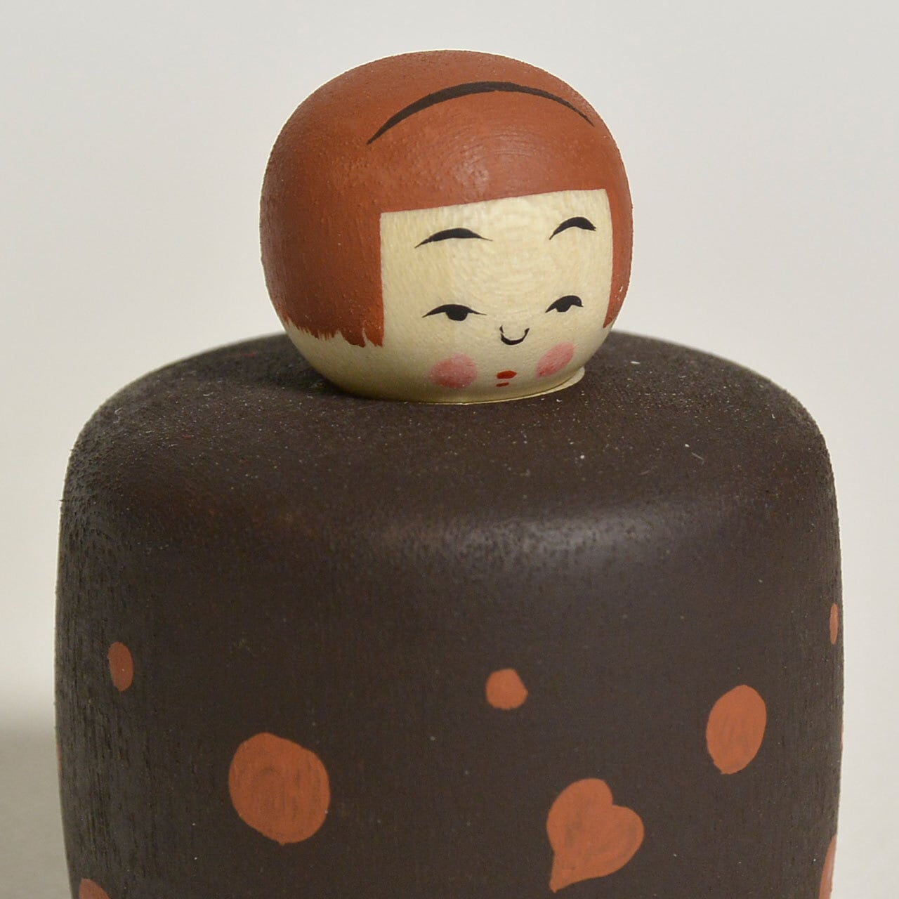 こけしページ ドットちゃんえじここけし 約1.5寸 約4.5cm 鈴木明 工人（作並系