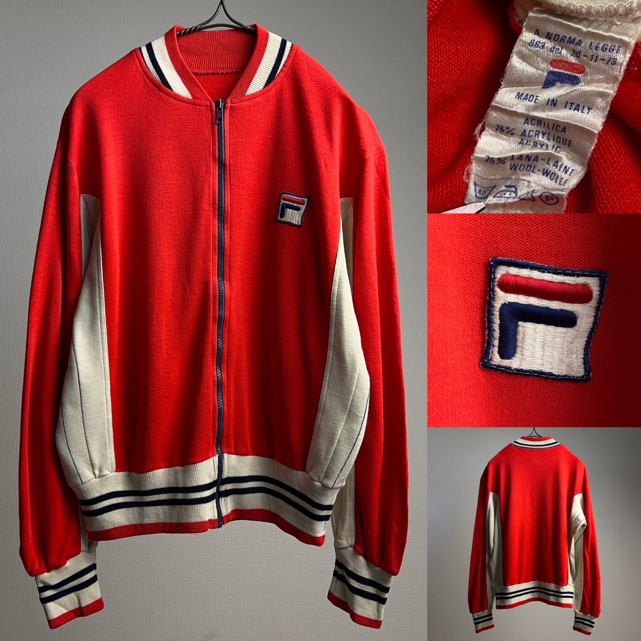 70's~80's “FILA” Track Jacket ITALY製 70年代 80年代 フィラ 