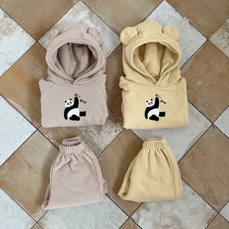 【BABY&KID】2024新作パンダ柄セットアップ