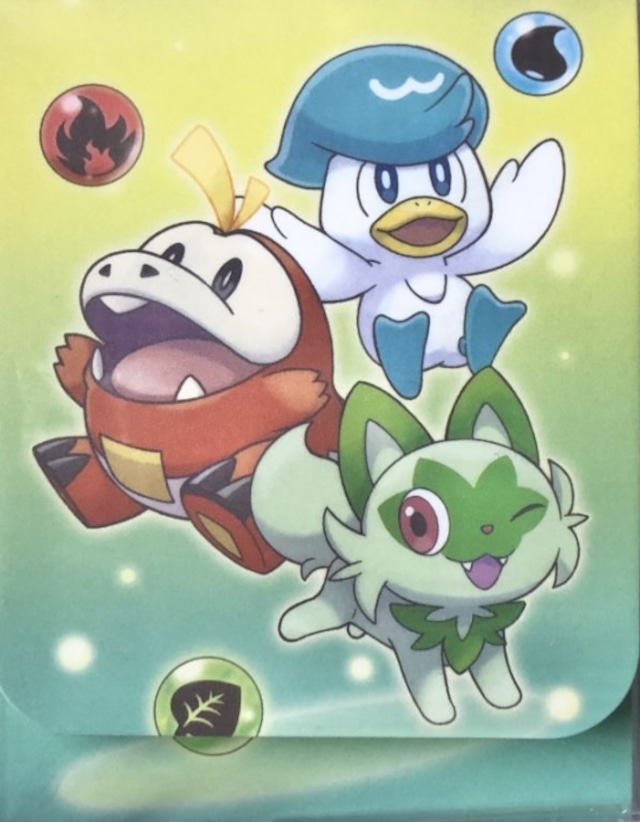 【美品】ニャオハ＆ホゲータ＆クワッス（デッキケース 未開封(サプライ)