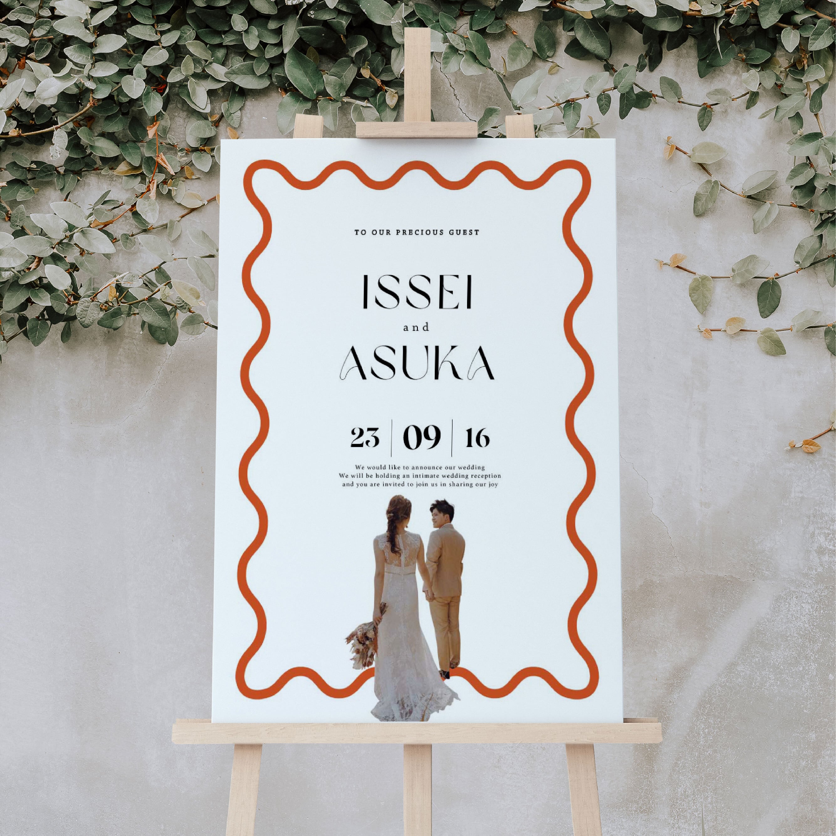 ウェルカムボード｜wave｜結婚式 #2 | HAPILY