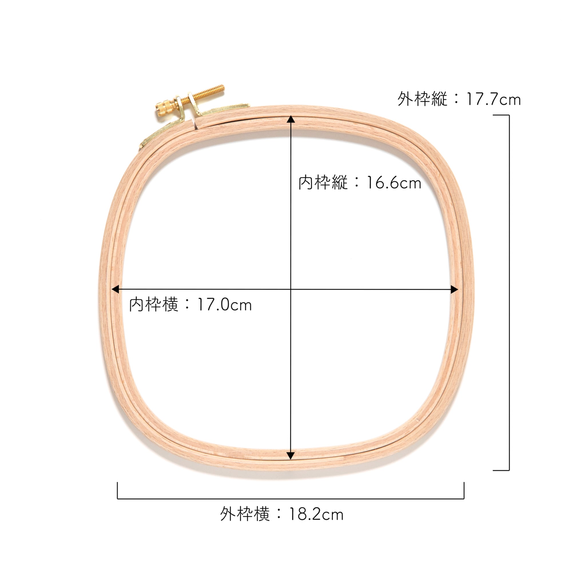 スクエア刺繍枠 15cm | Net store アンナとラパン