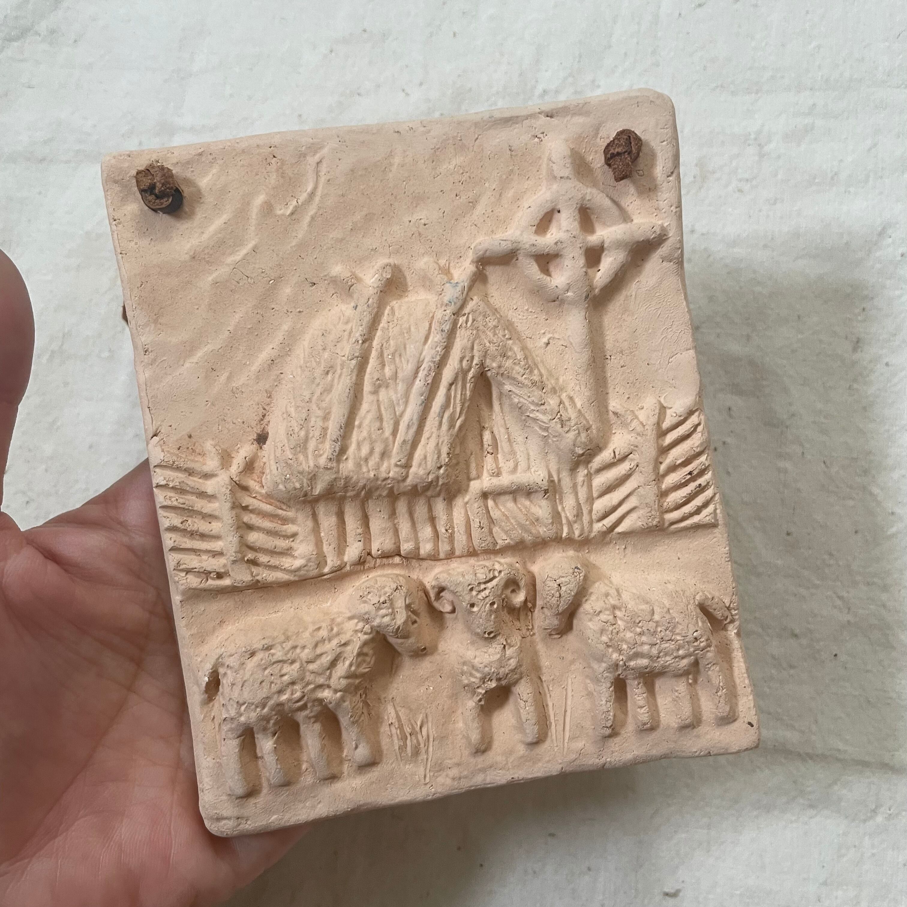 ひつじたちの陶板