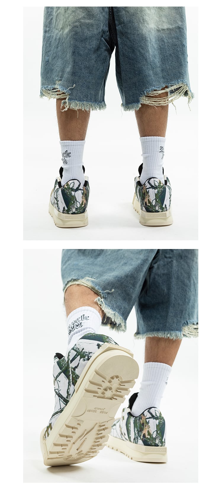 FVVO & ROCKSTA 厚底スニーカー おしゃれ かっこいい ユニセックス 4色