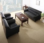 条件や目的に応じて選べる 重厚デザイン応接ソファセット Office Road オフィスロード ソファ 2P