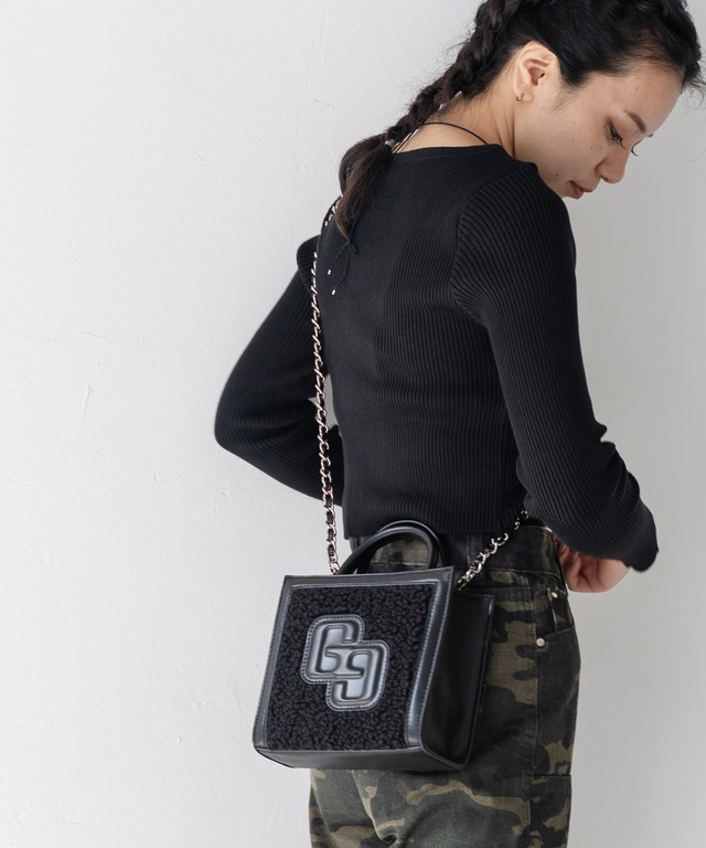 GYDA : CHAIN SHOULDER MINI SQUARE BAG GY-B335