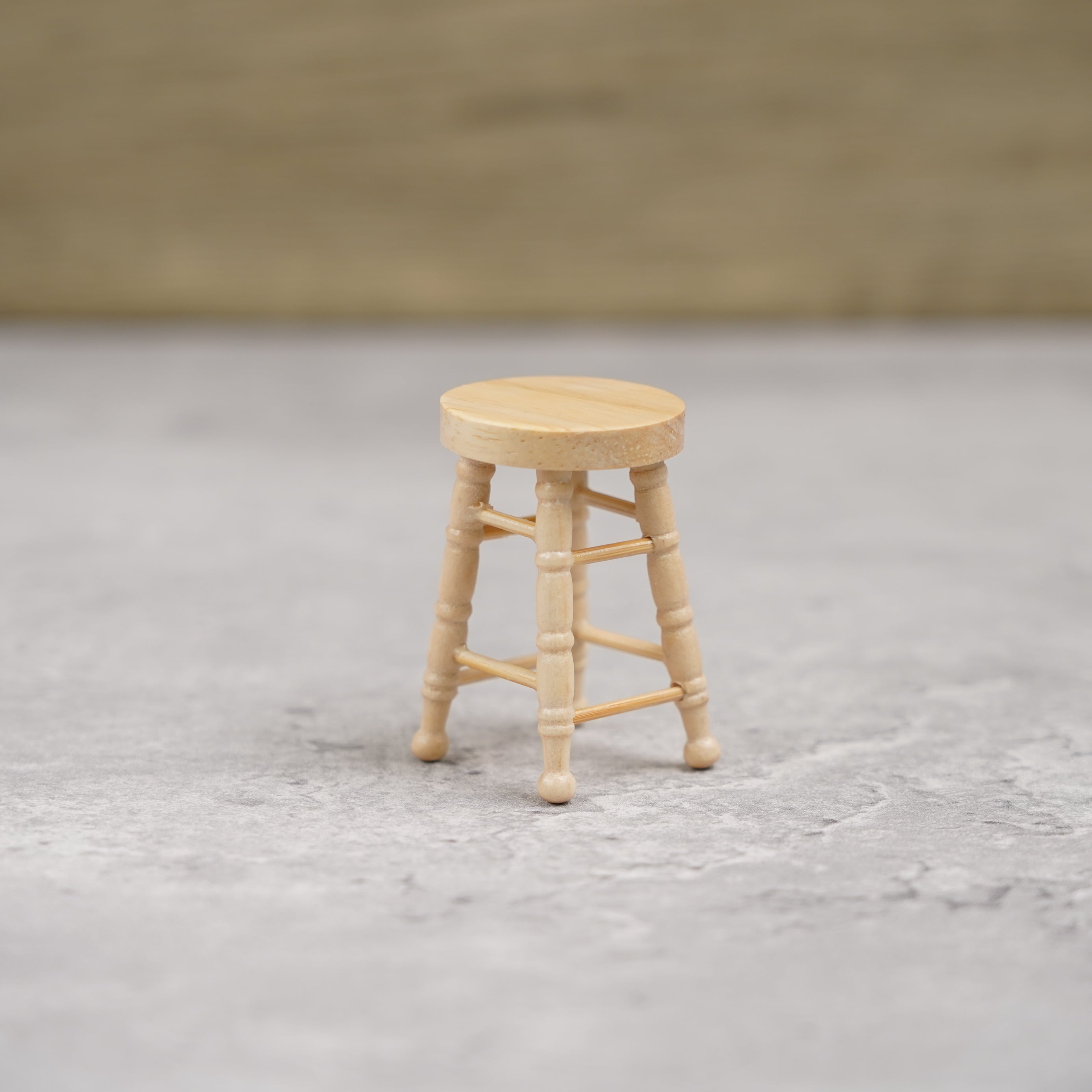 020-30060 ミニチュア家具 table&chair スツール ラウンド ロータイプ