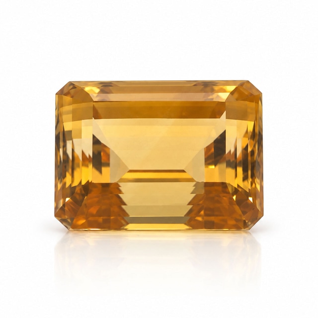 蔵出し!シトリン エメラルドカット 21.45ct ※キズあり