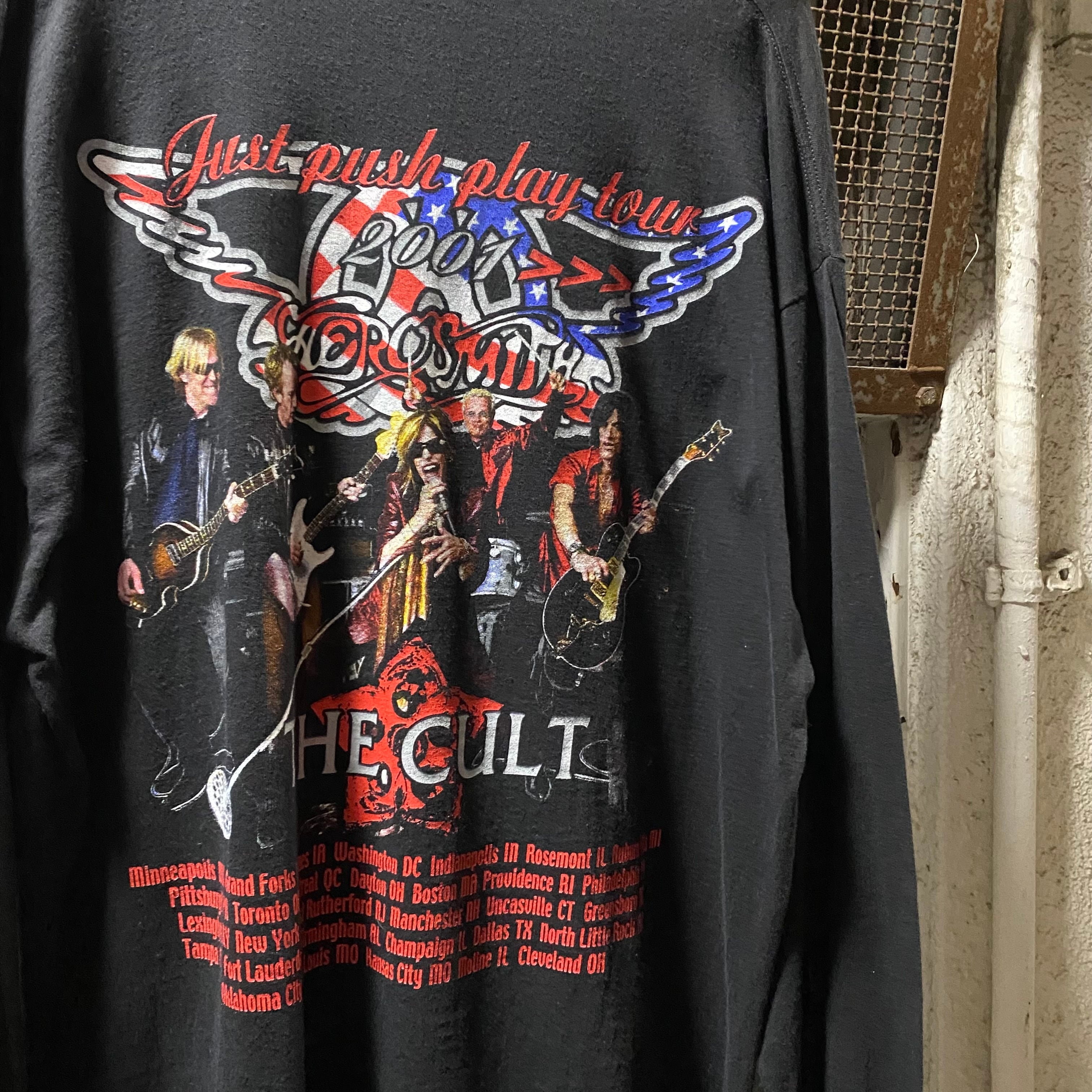 AERO SMITH エアロスミスtシャツ サイズXL 2001 空山基 00s AEROSMITH