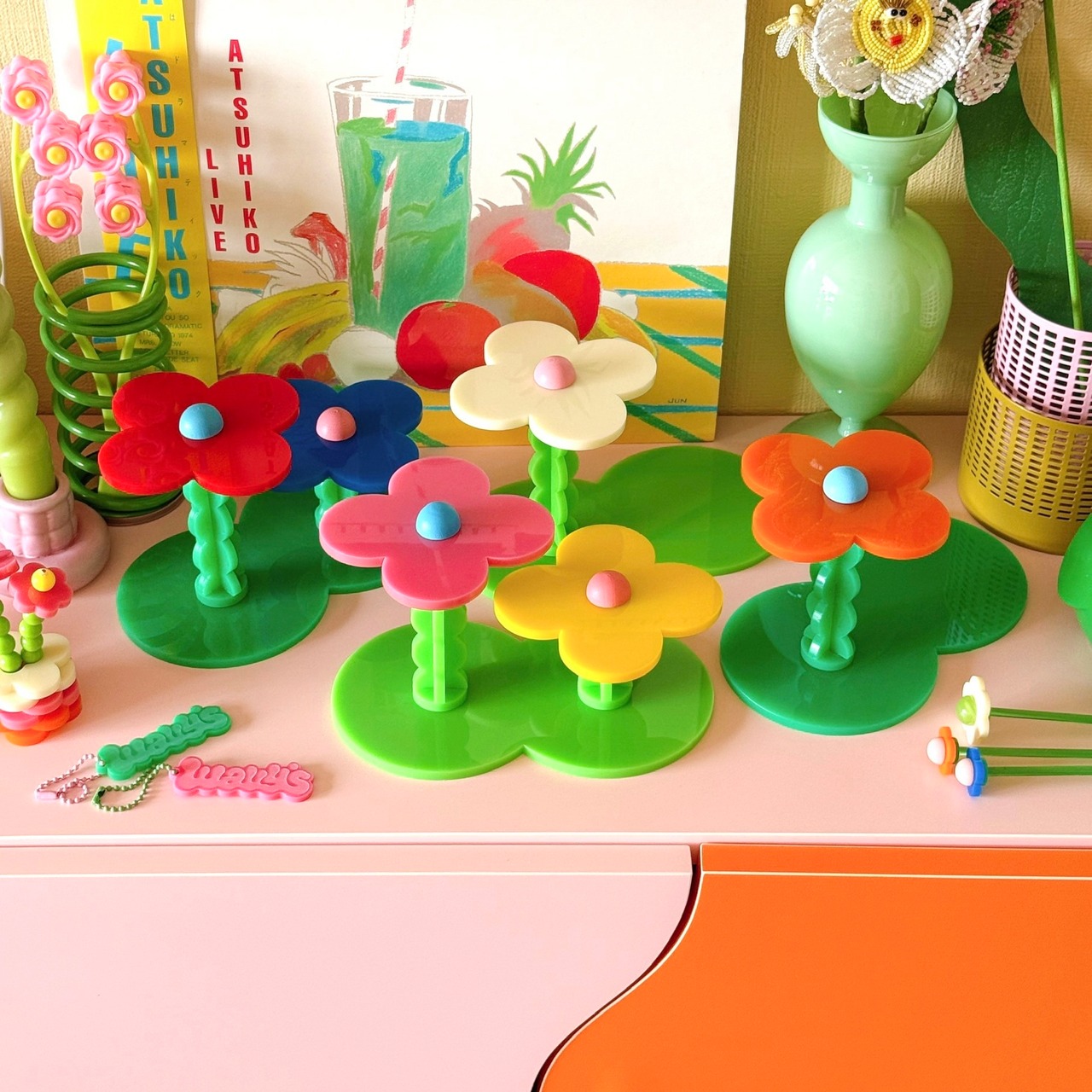 flower garden stand [ single ] BASE " EMERALD GREEN " - 9