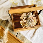 チーク材とアイアンの組み合わせのツールボックス　C