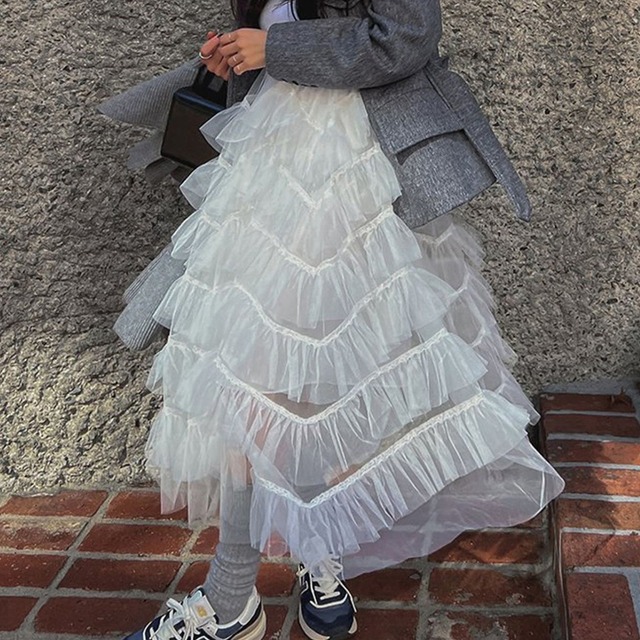 tiered frill skirt　10151