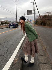 CABLE KNIT HOODIE HK-053