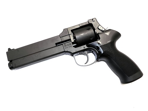 マルシン MATEBA マテバ　ガスリボルバー ブラックラバー塗装グリップ