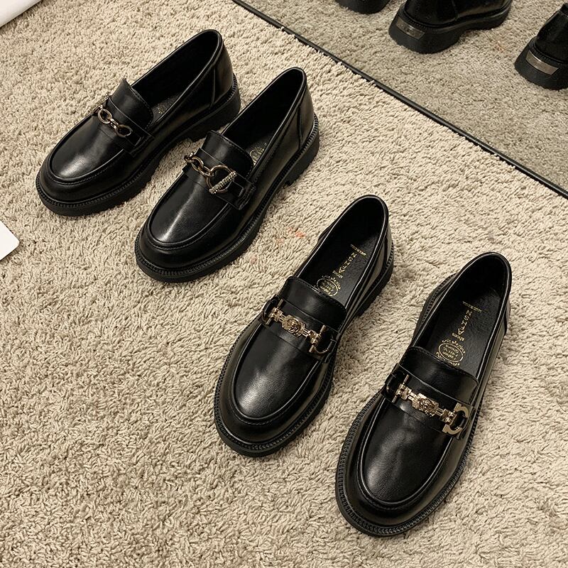 レザースタイルスプリングレッド 靴 シューズ ローファー 春物 ラウンドトー 部族の婦人靴91075524918