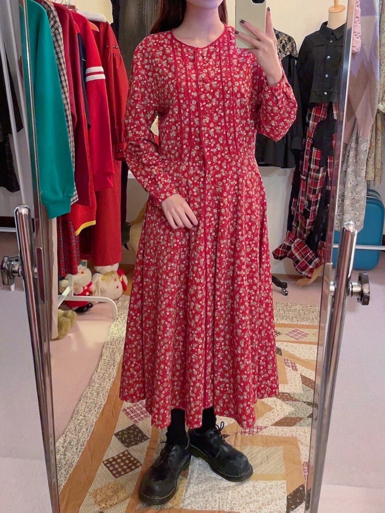 white mini rose long one-piece