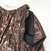 ベリーダンス 衣装 上下セット ブラウン系 miyamiya レッスン 練習 トップス ズボン パンツ ボトムス 茶 黒 白 光沢 ハーレムパンツ ツーピース セットアップ 伸縮 ストレッチ ブラック系 ホワイト系 ベージュ系