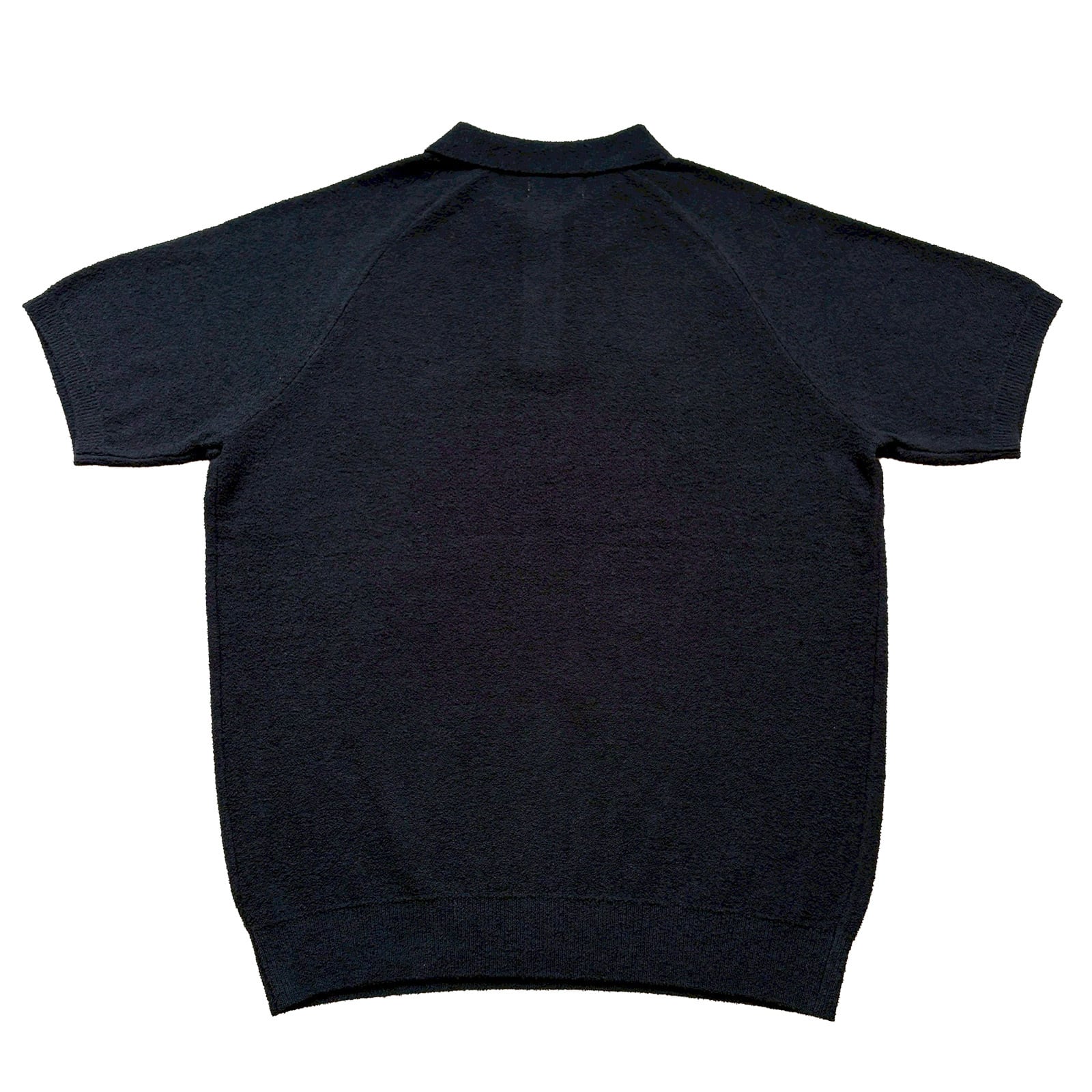 SUPER SOFT PILE KNIT POLO SHIRT -DARK NAVY- | 8G SHOOT WEBSTORE