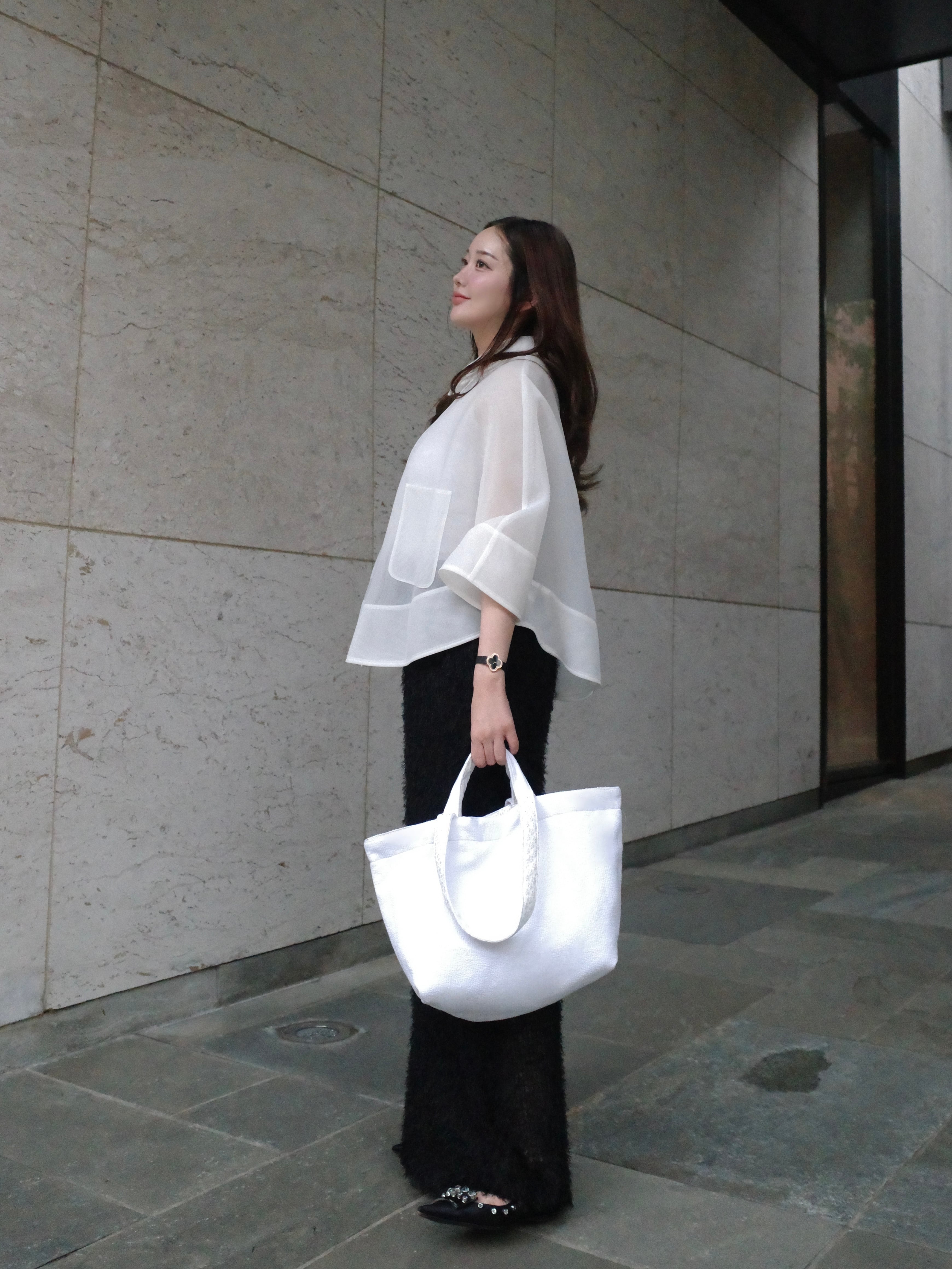 flower jacquard bag 