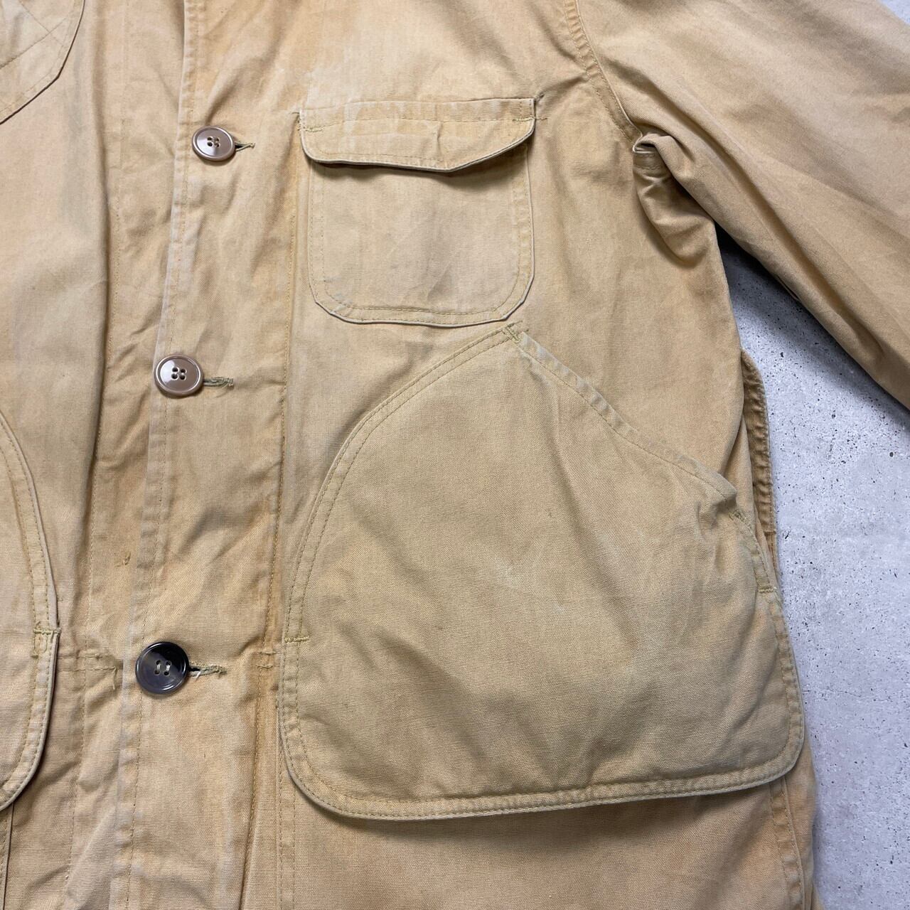 60年代~70年代 Black Sheep BRAND コーデュロイ襟 ダック地 ハンティングジャケット ネルライナー メンズXL相当 60年代~70年代 Black Sheep BRAND コーデュロイ襟 ダック地