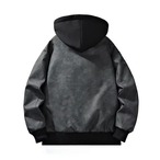 Zip-Up Hooded Short Jacket ◇3color H0873