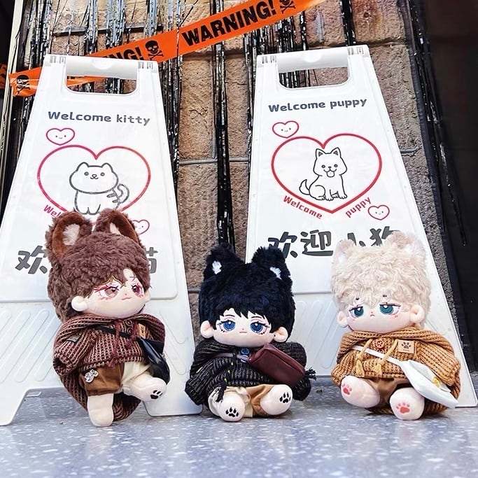 15cmぬい服】メイラードコーデ 着せ替えぬいぐるみlabubu用 棉花娃娃お