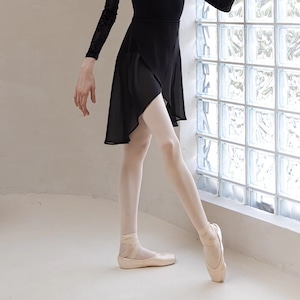 ロングテール ラップスカート(ブラック)