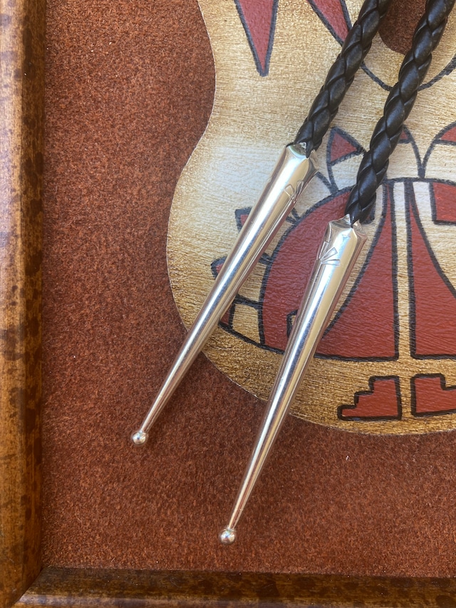 Navajo】Turquoise&Silver Bolo Tie ターコイズ＆シルバー ボロタイ 