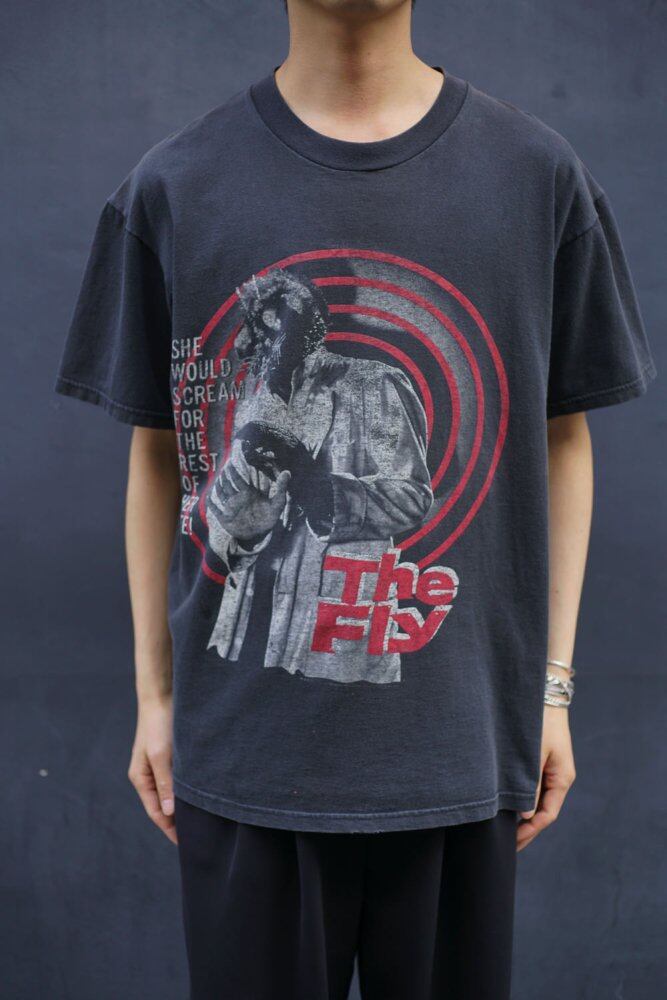 The Fly [The Fly --Made In USA] Vintage Movie Print T-shirt [1990s