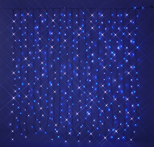 ギャラクシーライト カーテンライト ホワイトブルー 2m×2m KT-3863 電飾 イルミネーション シューティング LEDライト クリスマスツリー ハロウィン 装飾 デコレーション イベント パーティー 間接照明 ハロウィンデコレーション 飾り付け 屋外 室内