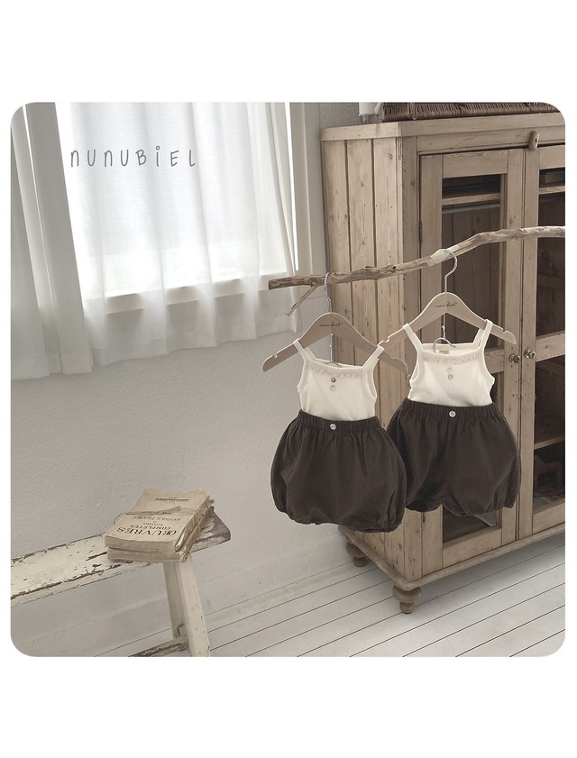 〘予約〙nunubiel / bebe eyelet sleeveless