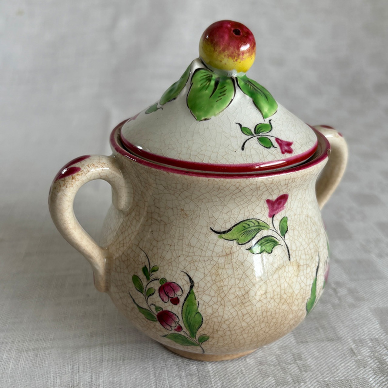 シュガーポット　リュネヴィル　蓋付き壺　調味料入れ　KG LUNEVILLE　19twf17