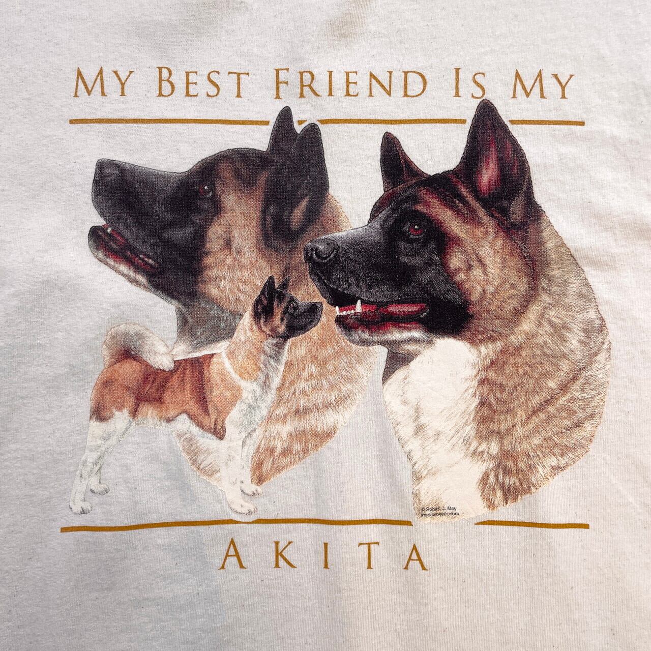 00年代 秋田犬 アニマルTシャツ メンズXL 犬 ヴィンテージ ビンテージ