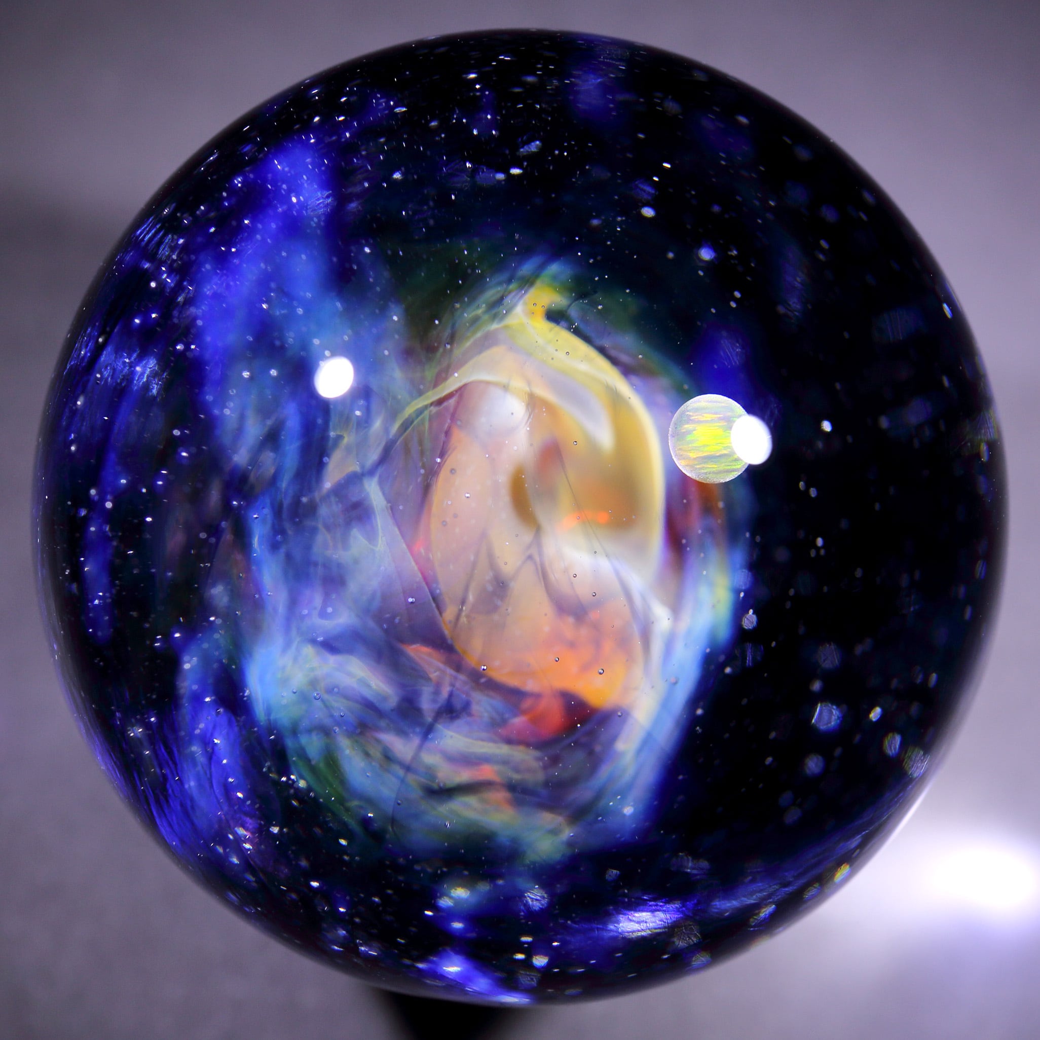 54mm Nebula Galaxy Glass Marble 星雲状宇宙ガラスマーブル